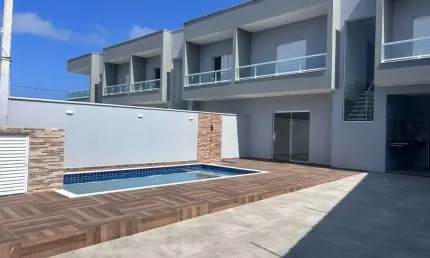 Casa para venda em itanhaém, cibratel 1, 3 dormitórios, 1 suíte, 4 banheiros, 3 vagas
