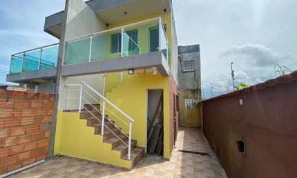Casa Sobreposta para Venda em Itanhaém, Jardim das Palmeiras, 2 dormitórios, 1 banheiro, 1 vaga