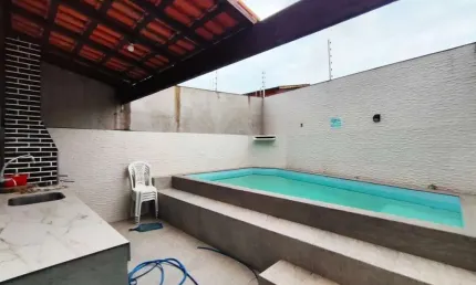 Casa para Venda em Itanhaém, Jardim das Palmeiras, 2 dormitórios, 1 suíte, 1 banheiro, 2 vagas