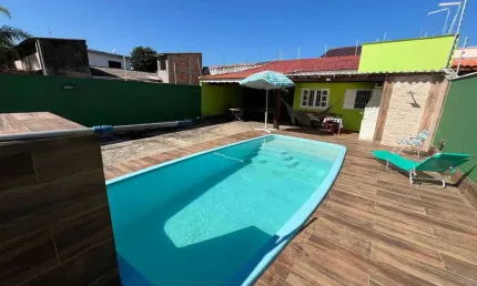 Casa para Venda em Itanhaém, Balneário Gaivota, 2 dormitórios, 2 banheiros, 4 vagas
