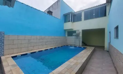 Casa para Venda em Itanhaém, Balneário Gaivota, 5 dormitórios, 2 suítes, 2 banheiros, 6 vagas