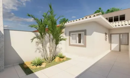 Casa para venda em itanhaém, jardim das palmeiras, 2 dormitórios, 1 suíte, 1 banheiro, 2 vagas