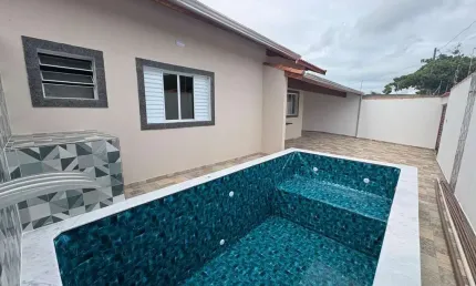 Casa para venda em itanhaém, jardim jamaica, 2 dormitórios, 1 suíte, 2 banheiros, 3 vagas
