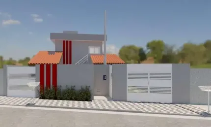 Casa para Venda em Itanhaém, Campos Elíseos, 2 dormitórios, 3 banheiros, 2 vagas