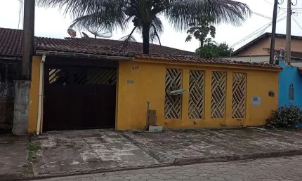 Casa para Venda em Itanhaém, Corumbá, 2 dormitórios, 1 suíte, 1 banheiro, 2 vagas