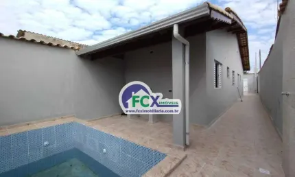 Casa para venda em itanhaém, califórnia, 2 dormitórios, 1 suíte, 1 banheiro, 2 vagas