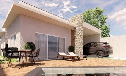Casa para Venda em Itanhaém, Balneário Gaivotas, 3 dormitórios, 2 suítes, 1 banheiro, 2 vagas
