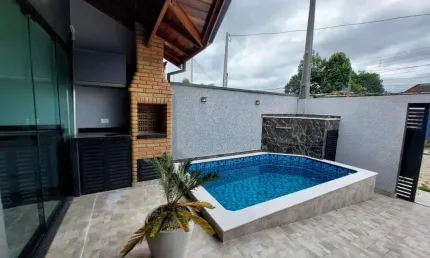 Casa para Venda em Peruíbe, Ribamar, 2 dormitórios, 1 suíte, 1 banheiro, 2 vagas