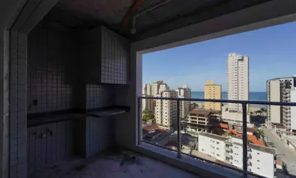 Apartamento para Venda em Praia Grande, Aviação, 2 dormitórios, 2 suítes, 1 banheiro, 1 vaga