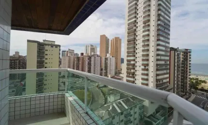 Apartamento para Venda em Praia Grande, Guilhermina, 3 dormitórios, 3 suítes, 1 banheiro, 2 vagas
