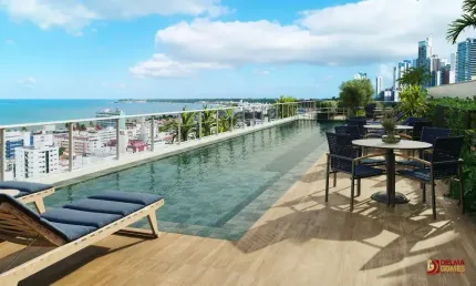 Apartamento com 1 quarto à venda na adolfo loureiro frança, 407, cabo branco, joão pessoa por r$ 1.003.350
