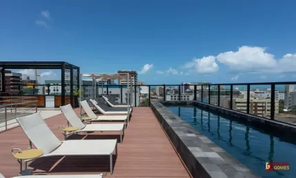Flat com 2 quartos à venda na rua nossa senhora dos navegantes, 750, tambaú, joão pessoa por r$ 800.000