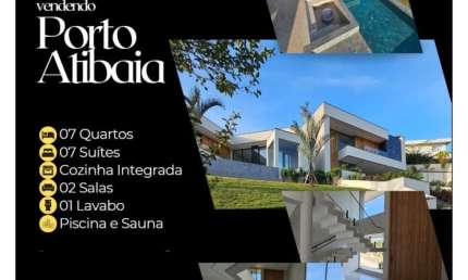 Casa em condomínio fechado com 7 quartos à venda na Avenida dos Cardeais, Condomínio Porto Atibaia, Atibaia