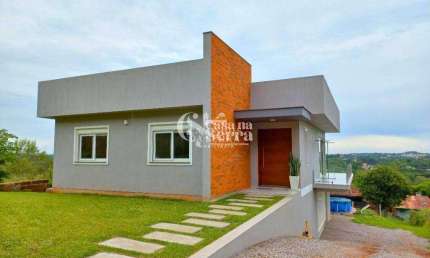 CASA COM 03 DORMITÓRIOS E LINDA VISTA EM NOVA PETRÓPOLIS