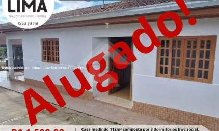 Casa para Locação em Campo Magro, Centro, 3 dormitórios, 1 banheiro, 1 vaga