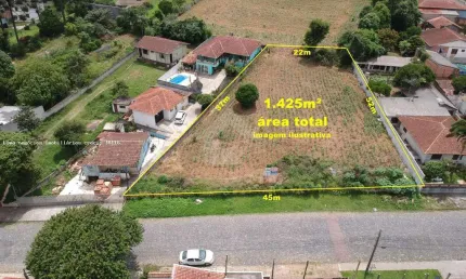 Terreno à venda na Rua João Rivabem, frente 455, Centro, Campo Largo
