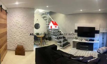 Sobrado à venda - vila camilopolis- 3 quartos - 123m² - r$595.000,00