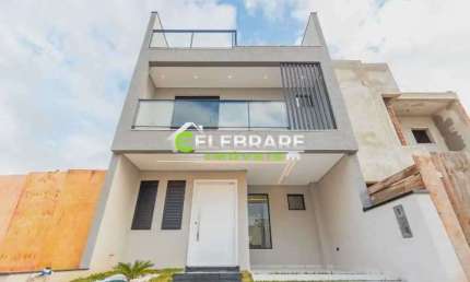 SOBRADO NOVO CAMPO DE SANTANA,03 QTOS,SUÍTE,CHURRASQ.,TERRENO
