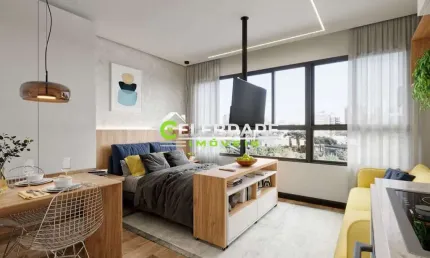 Flat com 1 quarto à venda na Rua Joaquim Nabuco, 495, Tingui, Curitiba