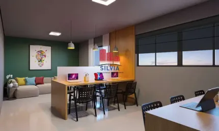 Lindo apartamento, com 46m², 2 quartos, 1 vaga de garagem, no bairro novo mundo.