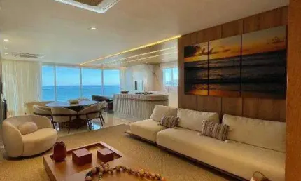 Apartamento a venda no le blanc residence vista mar localizado na praia brava em itajaí.