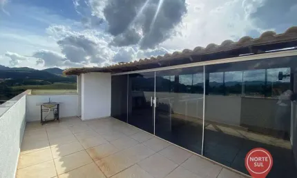 Cobertura com 2 dormitórios para alugar, 100 m² por R$ 1.710,00/mês - Residencial Bela Vista - Brumadinho/MG
