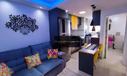 Lindo apartamento com móveis planejados em todos os ambientes com 02 dormitórios na vila nhocune !!