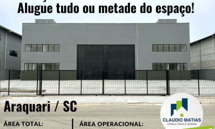 Barracão / Galpão / Depósito com 8 salas para alugar na Avenida Getúlio Vargas, 633, Volta Redonda, Araquari