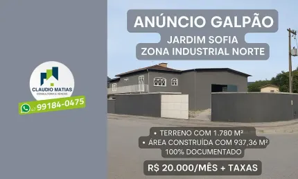 Galpão Industrial para Locação em Joinville - Zona Industrial Norte