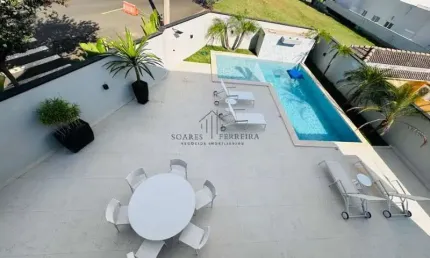 Luxuosa casa em condomínio à venda em indaiatuba-sp, jardim residencial santa clara, 4 quartos, 2 salas, 6 banheiros, 6 vagas, 447m².