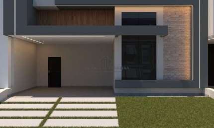 Casa de Luxo em Condomínio no Jardins Di Roma, Indaiatuba-SP: 3 Quartos, 3 Suítes, 2 Salas, 5 Banheiros, 2 Vagas de Garagem, 190m².