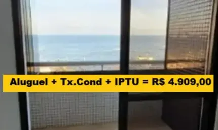 Apartamento para locação em Salvador, Pituba, vista para o mar, 2 quartos, 2 vagas.