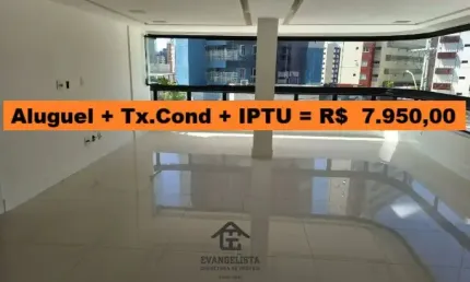Apartamento para locação em salvador/ba, costa azul, vista mar, 3 suítes, 2 vagas