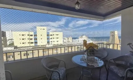 Apartamento á venda, salvador/ba, pituba, 04 quartos com varanda e vista para o mar