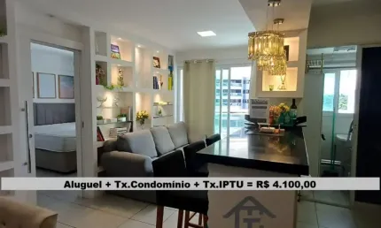 Apartamento para locação em salvador/ba, caminho das árvores, quarto e sala, 1 vaga