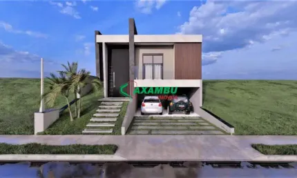 Casa nova com 3 suites, salas cozinha e espaço gourmet conceito aberto, piscina e garagem coberta com 2 vagas