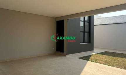 Imperdível-Casa à venda nova em Itupeva-SP, bairro Lagoa: 3 suítes, 2 closet, sala, 3 banheiros, lavabo, 2 vagas de garagem, 140m².