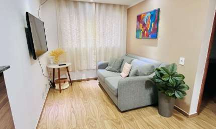APARTAMENTO PRONTO - 48 m² - 02 DORMITÓRIOS - SUITE - LAZER - VAGA