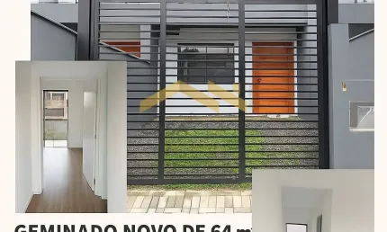 Sobrado geminado novo no bairro Boehmerwald em Joinville!