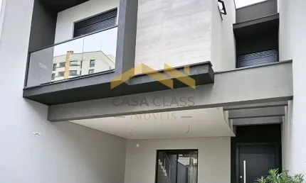 Sobrado geminado novo com 03 suítes no bairro américa em joinville!