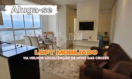 Loft com 1 quarto para alugar na Avenida Louraci Della Nina Tavares, 115, Loteamento Mogilar, Mogi das Cruzes, 42 m2 por R$ 4.000