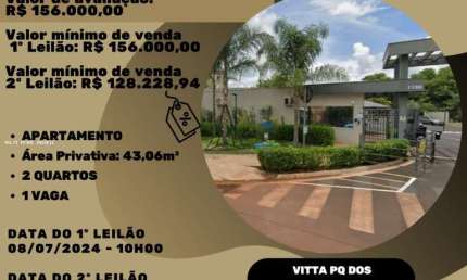 Apartamento para Venda em Ribeirão Preto, Parque dos Pinus, 2 dormitórios, 1 banheiro, 1 vaga