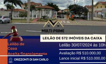 Casa para Venda em São Carlos, Parque Santa Felícia Jardim, 3 dormitórios, 2 banheiros, 1 vaga