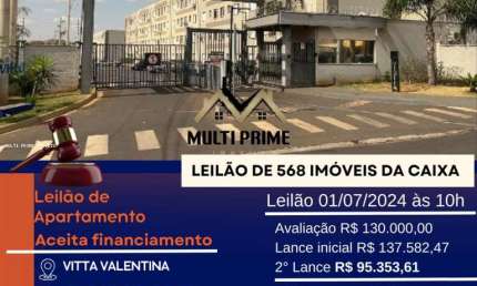 Apartamento para Venda em Ribeirão Preto, Valentina Figueiredo, 2 dormitórios, 1 banheiro, 1 vaga