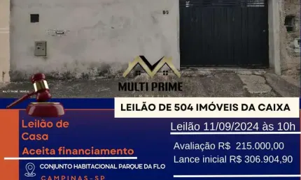 Casa para Venda em Campinas, Conjunto Habitacional Parque da Floresta