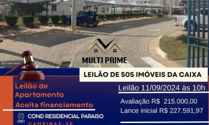 Apartamento para Venda em Campinas, JARDIM DO LAGO, 2 dormitórios, 1 banheiro, 1 vaga
