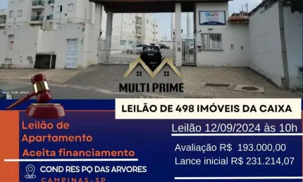 Apartamento para Venda em Campinas, Jardim Novo Maracanã, 2 dormitórios, 1 banheiro, 1 vaga