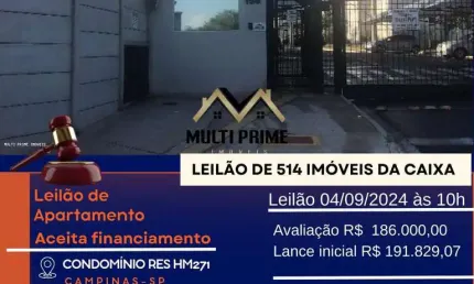 Apartamento para Venda em Campinas, PARQUE UNIVERSITARIO DE VIRACOPOS, 2 dormitórios, 1 banheiro, 1 vaga
