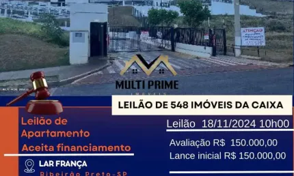 Apartamento para Venda em Ribeirão Preto, Bonfim Paulista, 2 dormitórios, 1 banheiro, 1 vaga