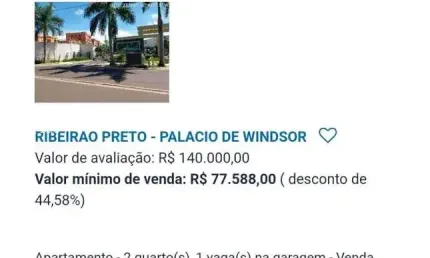 Apartamento para Venda em Ribeirão Preto, Recreio Anhangüera, 2 dormitórios, 1 banheiro, 1 vaga